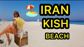 IRAN - WALKING IN KISH ISLAND BEACH