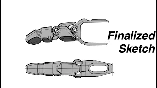 Episode 3. Finalized prosthetic finger sketch