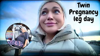 Leg Day While Pregnant With Twins 🤰🏼😱 | STORYTRENDER