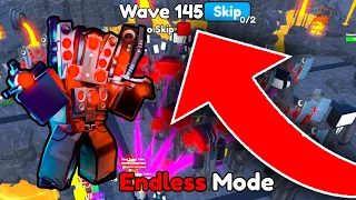 OMG WHAT!? 😳 I WON 145 WAVES IN ENDLESS MODE WITH HYPER AND GODLY !! 🔥 | Toilet Tower Defense