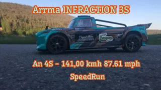 Arrma Infraction 3S ( 4S ) 141 kmh / 87.61 mph