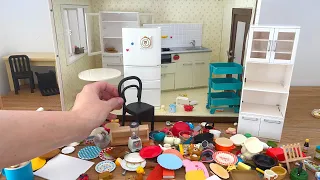Miniature kitchen set installation 💛 ASMR 💛 Re-ment collection Mini kitchen set