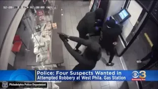 4 suspects wanted in attempted robbery at West Philly gas station: police