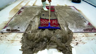 Fantastical Carpet: Extremely Dirty Sweet Black Carpet Cleaning Satisfying ASMR - Satisfying Video