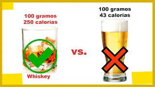 ¿Qué BEBIDAS ALCOHOLICAS ENGORDAN MENOS? 🍻¿Qué PUEDO COMER y BEBER cuándo salgo de FIESTA? 🍕