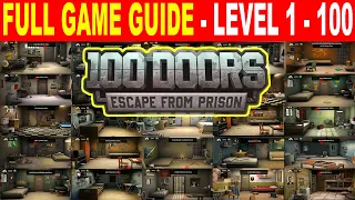 100 Doors Escape from Prison - Gameplay Walkthrough Guide - All Levels 1 - 100