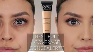 MAKE UP FOR EVER FULL COVER CONCEALER | REVIEW + FULL DAY WEAR TEST