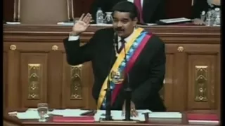 The young Yendry Sanchez violates the security in the swearing-in of Nicolás Maduro