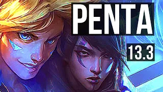 EZREAL & Karma vs APHELIOS & Annie (ADC) | Penta, 66% winrate, Legendary | EUW Grandmaster | 13.3