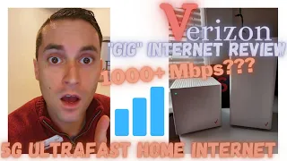 TESTING VERIZON 5G ULTRA FAST HOME INTERNET Gig Internet