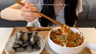 [Vlog] What I eat in a week || korean food, home cafe, healthy meals, cooking, self-made student