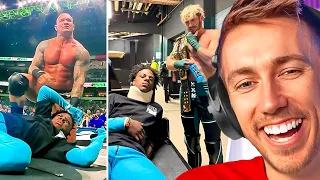 Miniminter Reacts To IShowSpeed at WWE Wrestlemania..