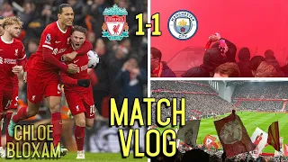 MAN CITY HOLD LIVERPOOL TO A DRAW IN UNBELIEVABLE ANFIELD ATMOSPHERE | Liverpool 1-1 Man City | vlog