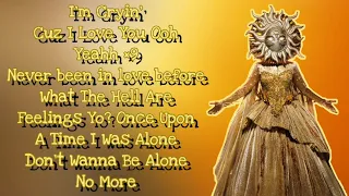 Sun Performs "Cuz I Love You" By Lizzo (Lyrics) | The Masked Singer