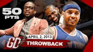 When Carmelo Anthony Felt Disrespected And Put 50 Points On Miami Heat | April 2, 2013