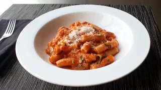 Rigatoni Al Segreto - Rigatoni with Secret Sauce - Gino's Rigatoni Al Segreto