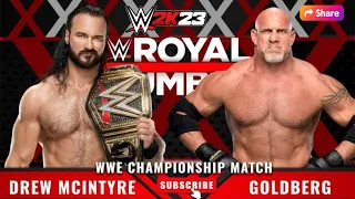 WWE 2k23 - Goldberg vs Drew McIntyre Title match