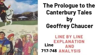 The Prologue to the Canterbury Tales |Chaucer's Indication of His Realism| 717 to 748 Urdu/Hindi