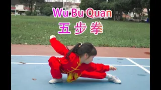 Five Stance Form 五步拳  (Wu Bu Quan) demo by Kyra Bao [Kung Fu / Wushu Changquan]