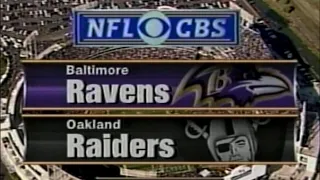 2000 AFC Championship Ravens vs Raiders Highlights (CBS intro)