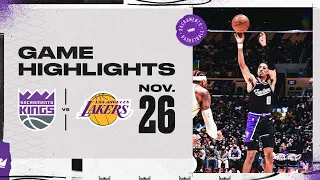 Kings Beat LA in 3OT THRILLER | Kings vs Lakers Highlights 11.26.21