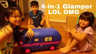 LOL Surprise 4-in-1 Glamper Fashion Camper with 55+ Surprises Fully-Furnished with Light Up Pool...