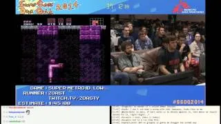 SGDQ 2014: Super Metroid Speed Run by Zoast with Chat reactions