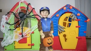 Paw Patrol Pretend Play Halloween Trick Or Treating for Candy