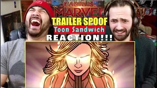 Captain Marvel Trailer Spoof - TOON SANDWICH - REACTION!!!