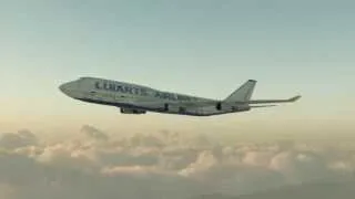 Cinema 4D: Boeing 747 Flight vfx test