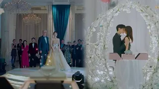 CEO kisses Cinderella and announces she is his woman. The party is suddenly silent