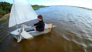 the smallest yacht in the world...    самая маленькая яхта в мире...