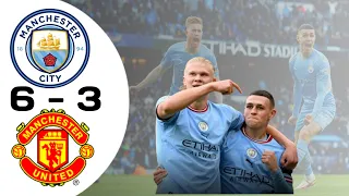 Manchester City vs Manchester United 6-3 All Goals and Extended Highlights in 2022