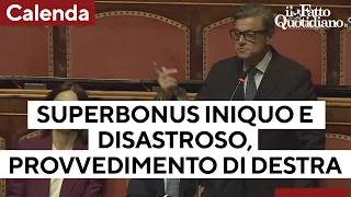 Superbonus, Calenda: "Provvedimento folle e iniquo, responsabilità di chi lo ha difeso"