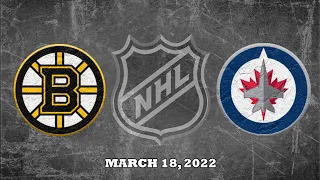 NHL Bruins vs Jets | Mar.18, 2022