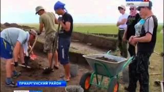 Раскопки на Хирхиринском городище