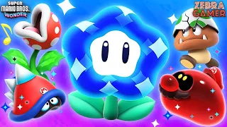 All Wonder Flowers in Super Mario Bros. Wonder! - Zebratastic Moments