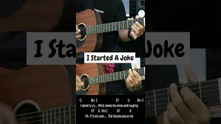 I Started a Joke - Bee Gees | EASY Guitar Lessons #guitartutorial #guitarlessons #shorts