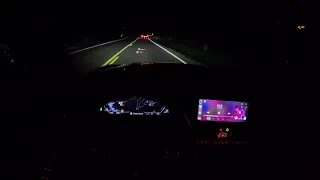 BMW 330i quiet nighttime drive