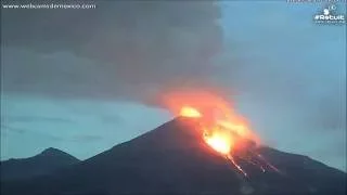 Timelapse: Lava Eruption at Colima Volcano, Mexico "Sep, 2016"