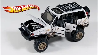 Toyota Offroad Land Cruiser 80 Full Openable Hotwheels Custom