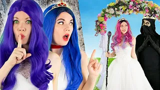 DESCENDANTS WEDDING | Will MAL and EVIE, AUDREY Queen of Mean ESCAPE Chaos Wedding?! | BFF Besties