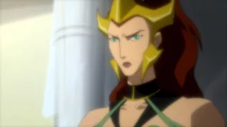 Wonder Woman Killing Mera from Justice League: The Flashpoint Paradox 2013