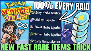 New INFINITE EASY FAST Herba Mystica & Ability Patch & Rare Items Trick - Pokemon Scarlet Violet!