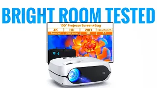 HAPPRUN L2 1080p Projector (Wi-Fi 2.4/5ghz) Bluetooth Gaming Theater 💯😀