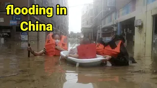 Heavy rain causes flooding in Hubei province, China