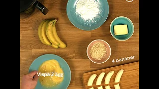 Recept på friterad banan med Philips AirFryer