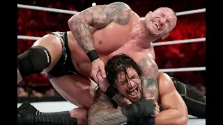 WWE Summerslam 2014 Roman Reigns vs Randy Orton - Roman Reigns Destroys Randy Orton🔥