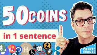 50 Cryptos Explained In 1 Sentence - Top 50 Cryptocurrencies by Mcap Explained