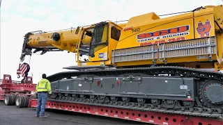 Transporting the Grove Crawler Crane from Conexpo